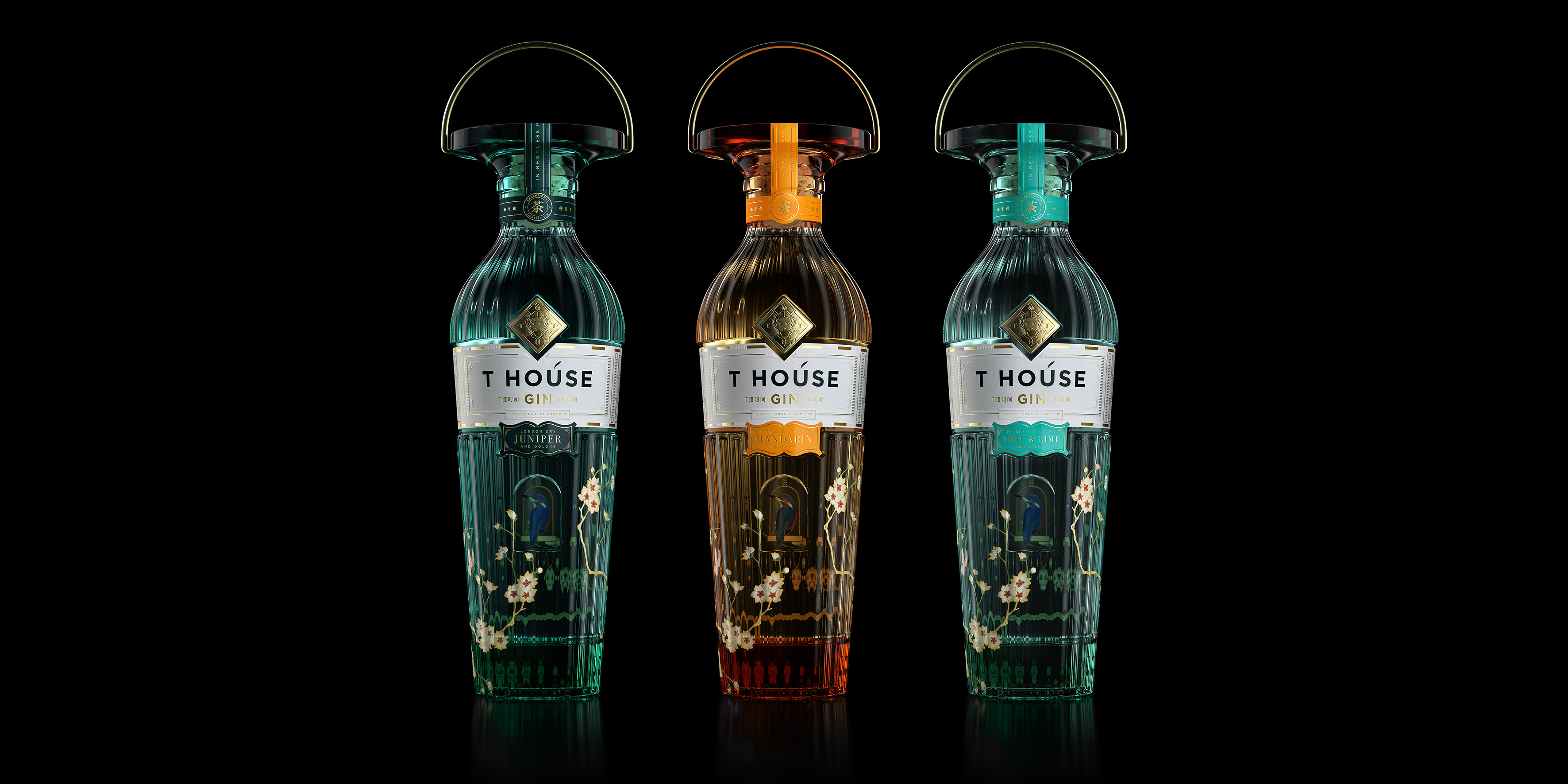 T House Gin，由Intertype Studio設(shè)計的超級優(yōu)質(zhì)烈酒