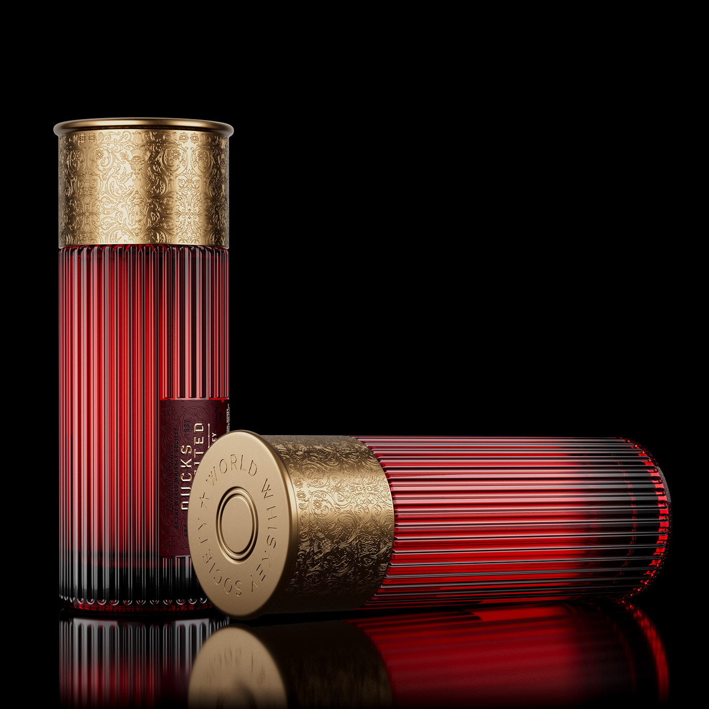 由 Think Bold Studio 精心打造的 Ducks Unlimited Shotgun shell 酒瓶設(shè)計及包裝設(shè)計。